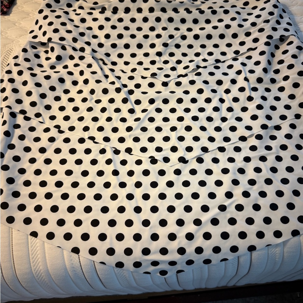 Black and White Polka Dot Fabric